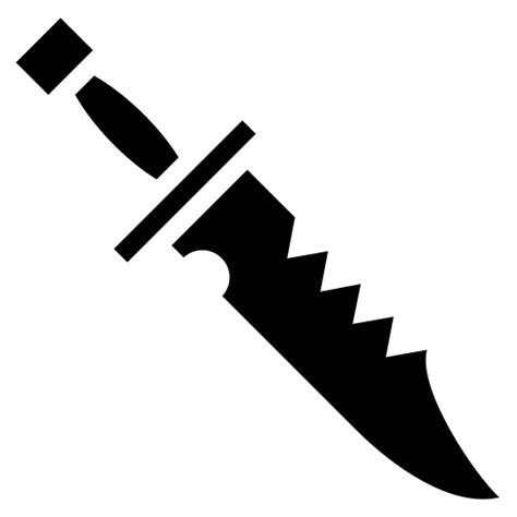 Bowie knife icon | Game-icons.net