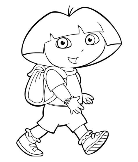 Disegni Dora Lesploratrice Disegni Per Bambini Da Stampare E Colorare