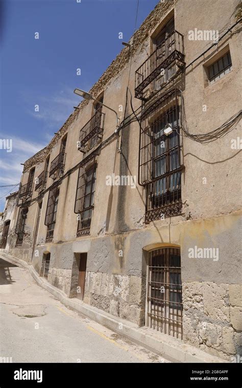 Arboleas Village With The Church Iglesia De Santiago Stock Photo Alamy