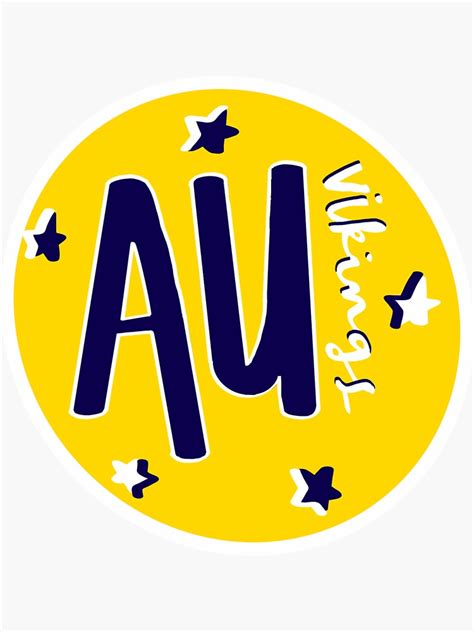 "Augustana University Vikings" Sticker by gabby-brunkow | Redbubble