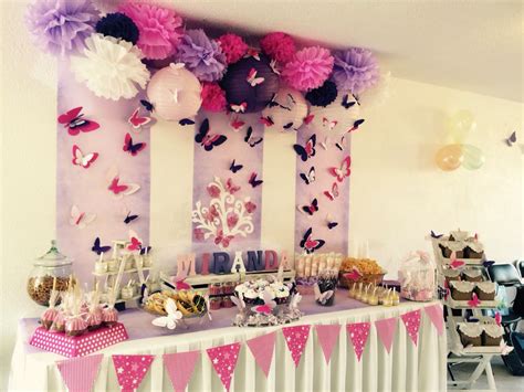 Mesa De Dulces Tematica De Mariposas Fiesta Con Tema De Mariposas