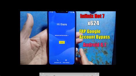 Infinix Hot 7 X624 FRP Google Account Bypass Android 8 1 YouTube