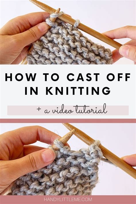 How To Bind Off Knitting For Total Beginners (Cast Off) - Handy Little Me