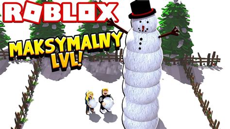 ZROBILIŚMY NAJWIĘKSZEGO BAŁWANA W ROBLOX ROBLOX SNOWMAN SIMULATOR