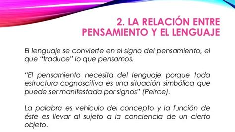 Relación Entre El Pensamiento Y El Lenguaje