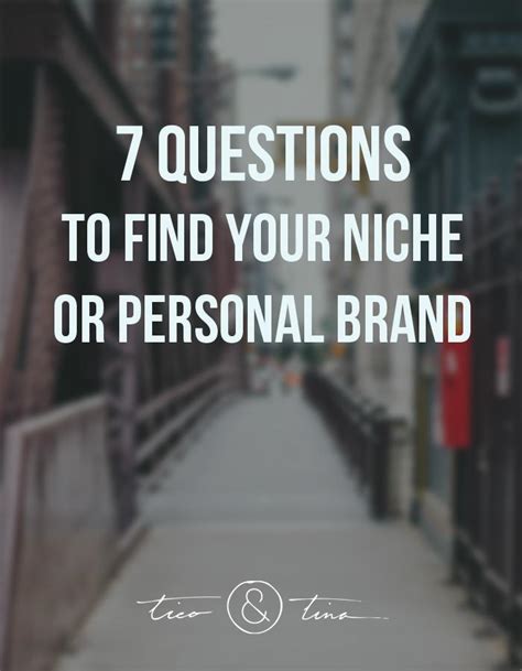 How To Find Your Niche Or Personal Brand Part 2 Tico Tina