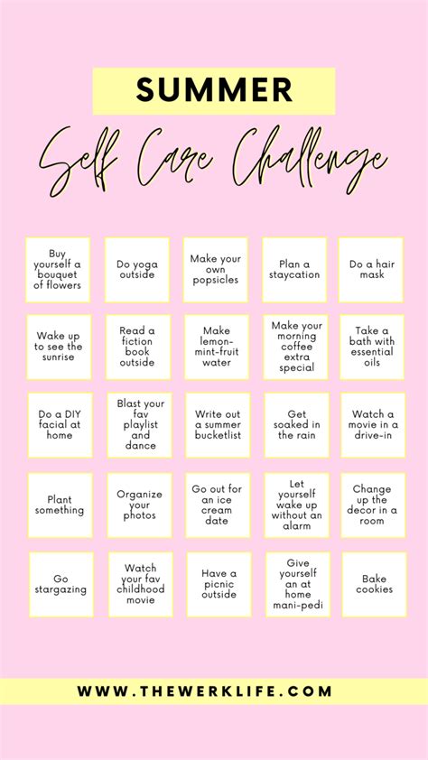 Summer Self Care Challenge 2020 The Ultimate Self Care Summer