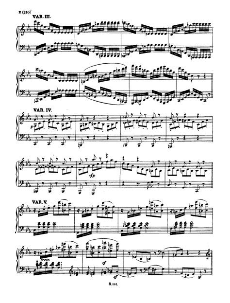 Beethoven Ludwig Van Variations In C Minor Woo For Piano