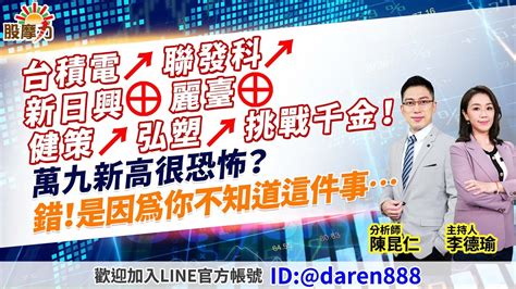 【台積電↗聯發科↗新日興⊕麗臺⊕ 健策↗弘塑↗挑戰千金！萬九新高很恐怖？錯！是因為你不知道這件事】20240304 陳昆仁 分析師 股摩