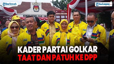 Ketua DPD Golkar Lampung Diusung PDIP Di Pilgub Lampung Kader Bingung