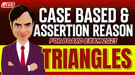 Triangles Class Assertion And Reasoning Case Based Questions