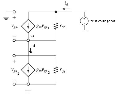 Simple NMOS transistor circuit output impedance - Electrical ...