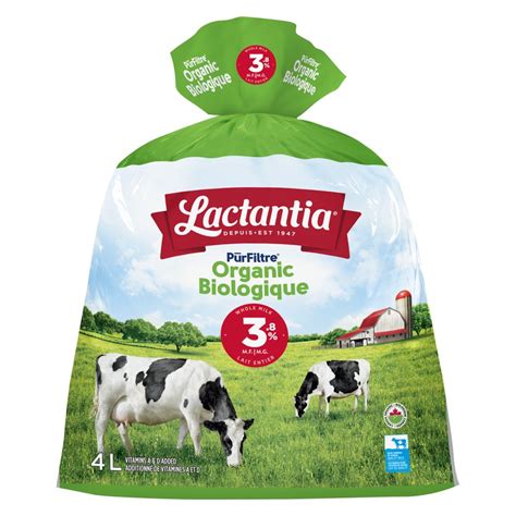 Lactantia Organic Whole Milk 3 8 M F 4L Canadian Goodness