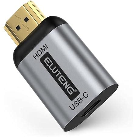 Amazon co jp ELUTENG USB CメスからHDMIオスアダプター 4K 60HZ HDMI入力からUSB C出力への非