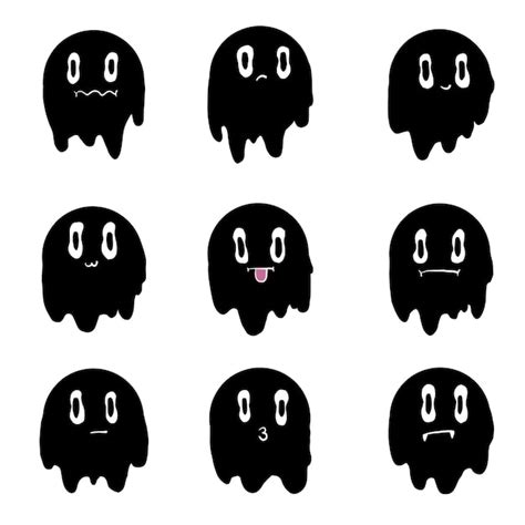 Premium Vector Ghost Set