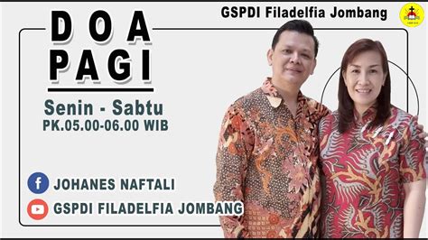 Doa Pagi Sabtu Nov Pdt Johanes Naftali Keberhasilan Atau