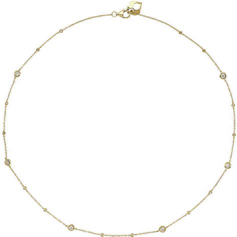 Collana Chantecler Capri In Oro Giallo E Diamanti Cm