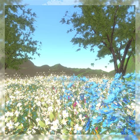 VRChat向けワールド地形5種セット 花 Pocket Garden BOOTH