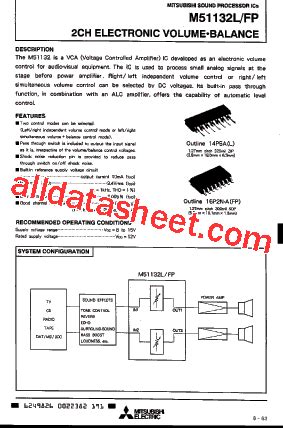 M L Datasheet Pdf Mitsubishi Electric Semiconductor