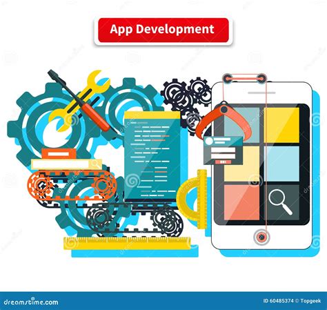 App Development Concept Stock Vector Illustration Of Creative 60485374