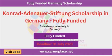 Konrad-Adenauer-Stiftung Scholarship in Germany - Career Place