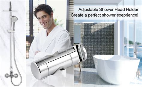 Joyoldelf Shower Head Holder Adjustable Abs Replacement Hand Shower