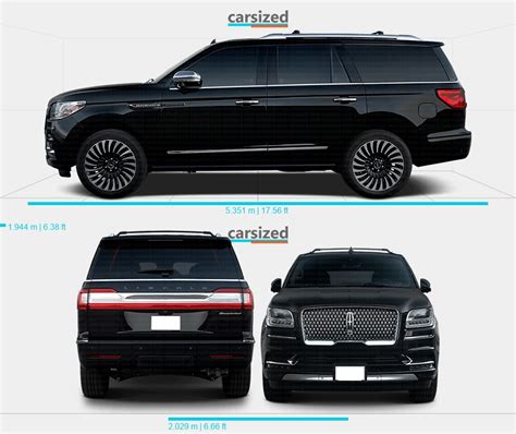 Lincoln Navigator 2017-present Dimensions Rear View