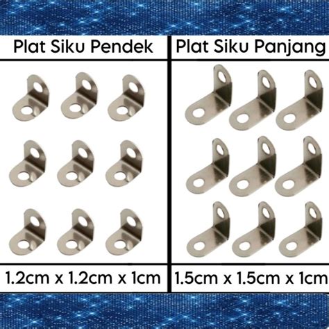 Jual 100 Pcs Plat Siku L Besi Kecil Lubang Ambalan Hambalan Sudut