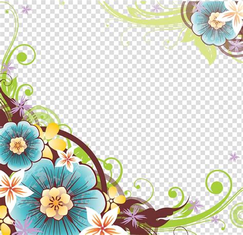 Border Flowers , Flower Corner transparent background PNG clipart ...