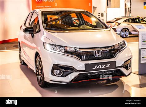 Brussels Belgium Jan 2019 White Honda JAZZ FIT Fitto Brussels Motor