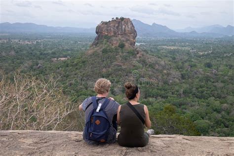 Hermosa Vista Desde Sigiriya Lion Rock Sri Lanka Imagen De Archivo