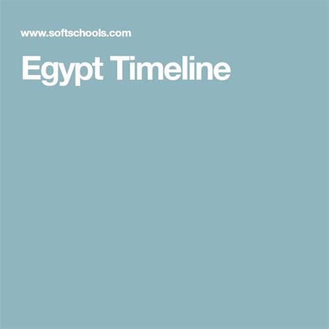 Egypt Timeline | Egypt, Timeline, Ancient egypt