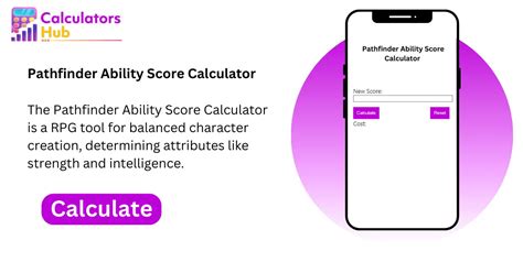 Pathfinder Ability Score Calculator Online