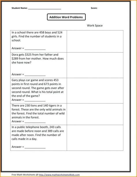 Long Division Word Problems 6th Grade