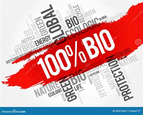 100 BIO Word Cloud Stock Illustration Illustration Of Design 205215621