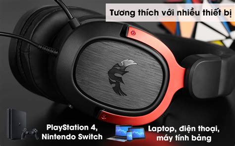 Tai nghe chụp tai Gaming Asus TUF H3 Đen Đỏ