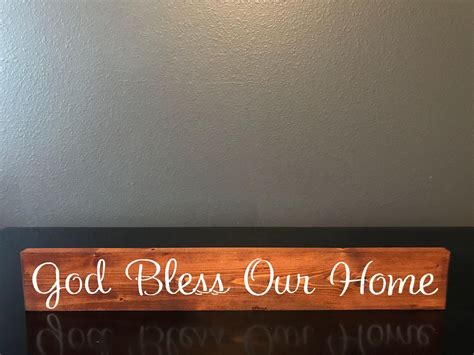 God Bless Our Home Wood Sign Housewarming Gift God Bless | Etsy