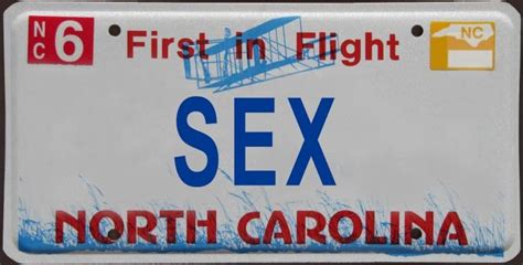 Nc Sex License Plates History