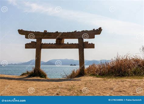 Torii Gate In Front Of The Sea Stock Photo Image Of Morning Rescue