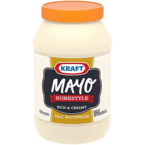 Kraft Homestyle Mayo Rich And Creamy Real Mayonnaise 30 Fl Oz Jar