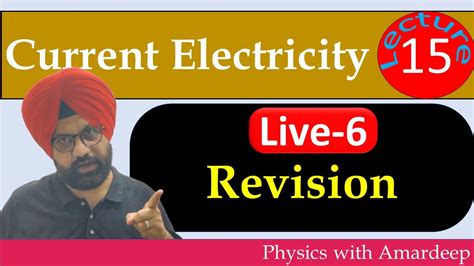 Revision Current Electricity One Shot Lecture Live Youtube