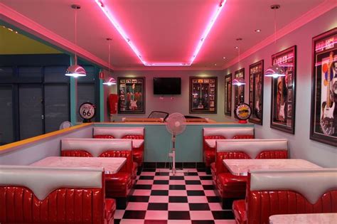 Custom American Diner Fitout Diner Aesthetic American Diner Diner Decor