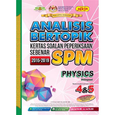 Analisis Bertopik Kertas Soalan Peperiksaan Sebenar Spm Physics