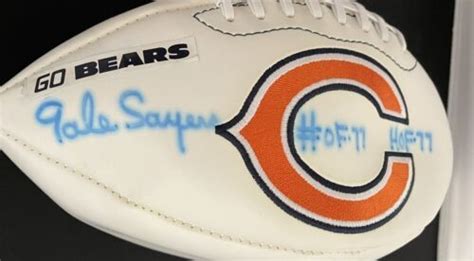 Gale Sayers Signed Chicago Bears Football Autographed Full Size Bas