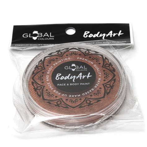 Global Colours Metallic Black 32g Face And Body Paint Makeup Face