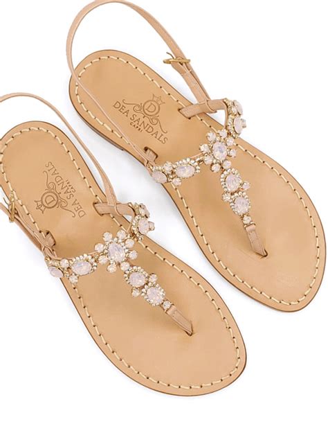 Jeweled Sandals Dea Sandals Handmade With Swarovski Crystals