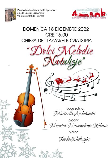 2022 Concerto Natale Lazzaretto Comunità Pastorale Beato don Carlo