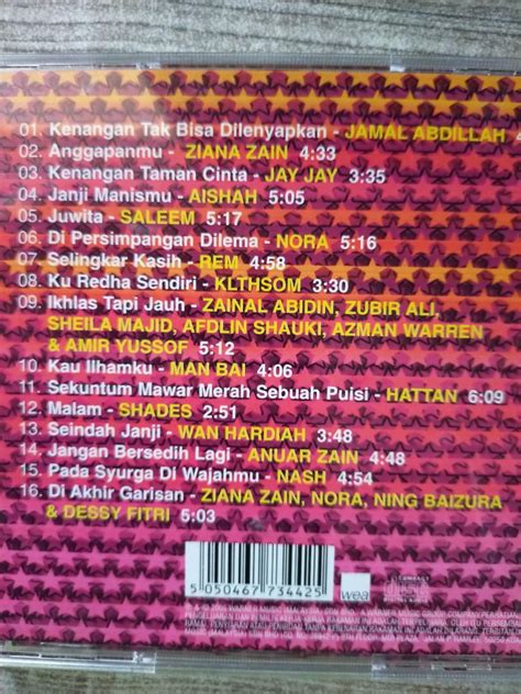 Cd Bintang Pop 90an Koleksi 16 Lagu Lagu Pop Paling Bersinar Di Era