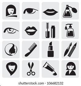 Beauty Icons Stock Vector Royalty Free Shutterstock