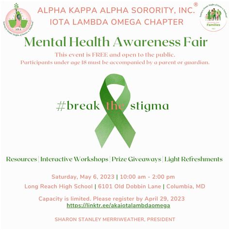 May 6 Ilo Mental Health Awareness Fair Columbia Md Patch